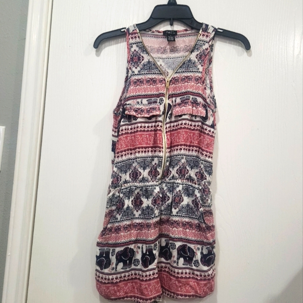 Rue21 Multicolor Patterned Romper